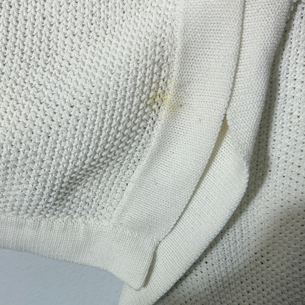 Brochu Walker White Open-Front Sweater Cardigan size small but oversized - Picture 5 of 7
